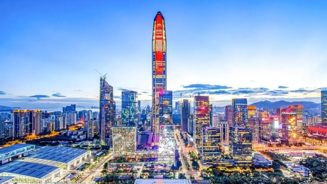 Ping An Finance Centre at night
