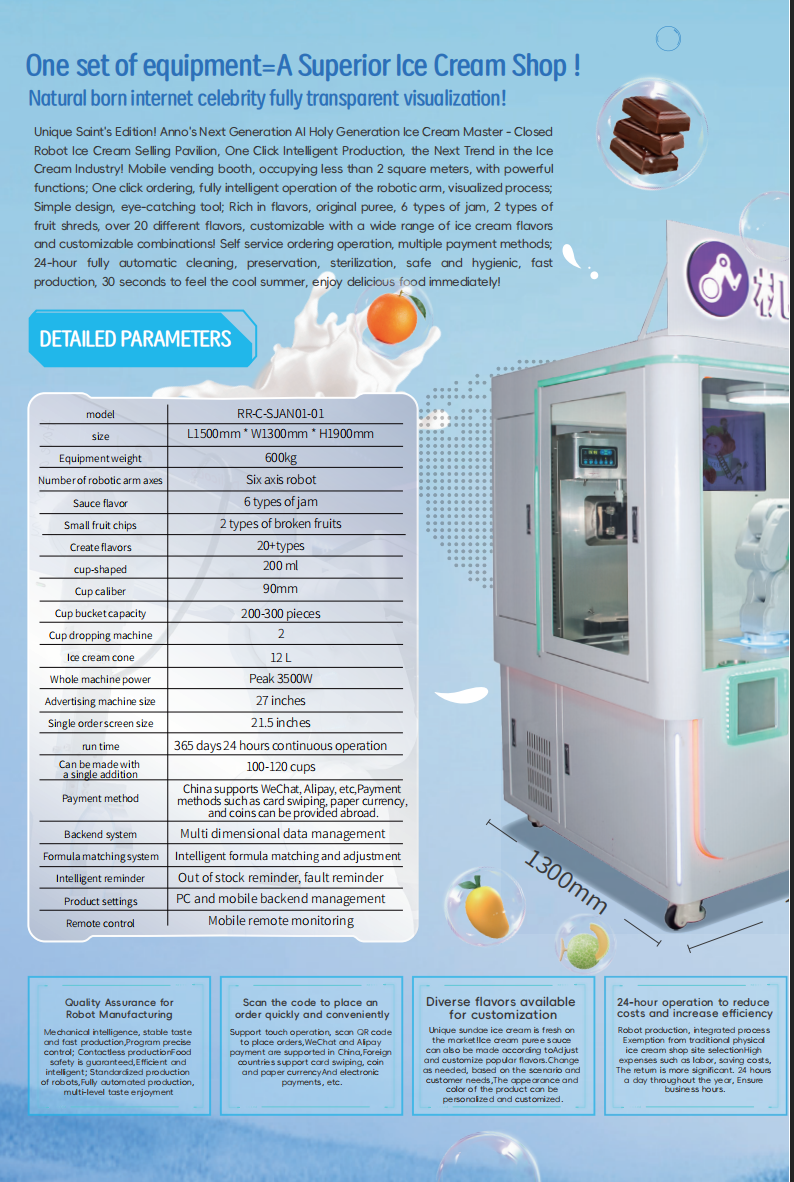 Robot Sundae Ice Cream Kiosk - Image 7