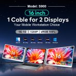 . Portable Tri-screen Monitor with USB-C or USB-A（S900） - Image 8
