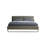 Floating Leather Bed｜Siberian Pine Frame｜12cm Elevated Base
