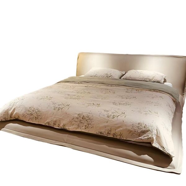 ​SM-14 Full Leather Bed 2030｜Russian Pine Frame｜Gunmetal Legs｜2 Sizes