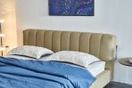 Aurora Floating Art Bed | Russian Larch Wood Frame | Leather-Tech Hybrid Upholstery​​ - Image 2