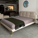 Luxury Bed Set: Bed Frame + Headboard Cushion-2038 bed - Image 4