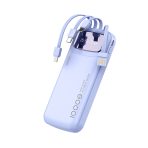 ​​R07K 4-in-1 Power Bank｜10000mAh Ultra-Light (235g)｜4 Built-in Cables｜10W Fast Charge​​