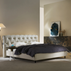 Luxury Bed Set: Bed Frame + Headboard Cushion-2033 bed - Image 2