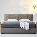 Luxury Bed Set: Bed Frame + Headboard Cushion-2026 bed - Image 3