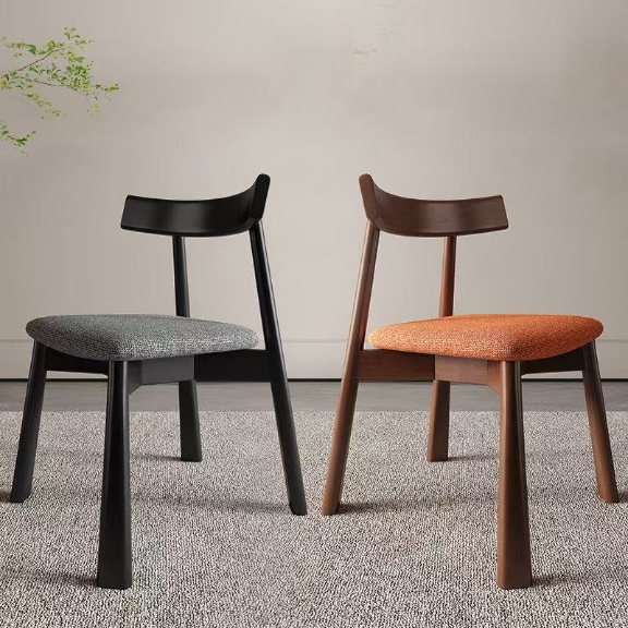 Custom Dining Chair｜Solid Oak/Ash｜Non-Slip Feet