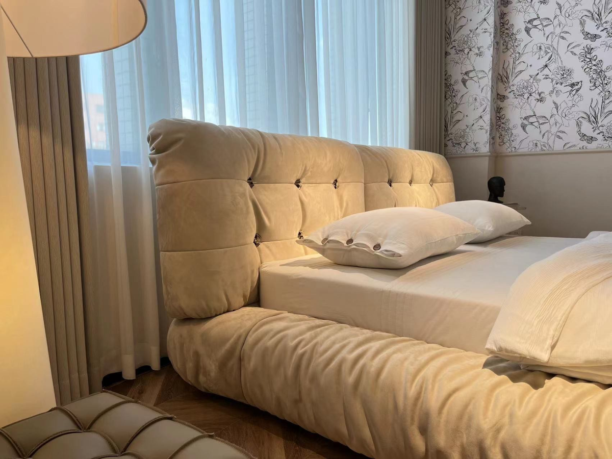 ​MD Cloud Bed 2029｜265cm Wide Design｜Russian Pine Frame｜Spill-Proof Fabric - Image 4