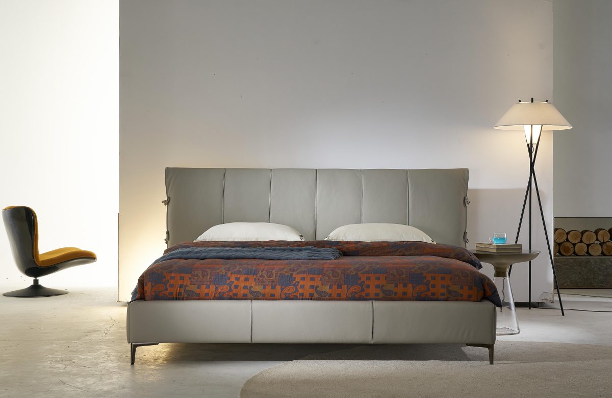 Floating Leather Bed｜XY-04 + Organosilicon Leather｜Russian Pine Frame｜113cm Height​​ - Image 2