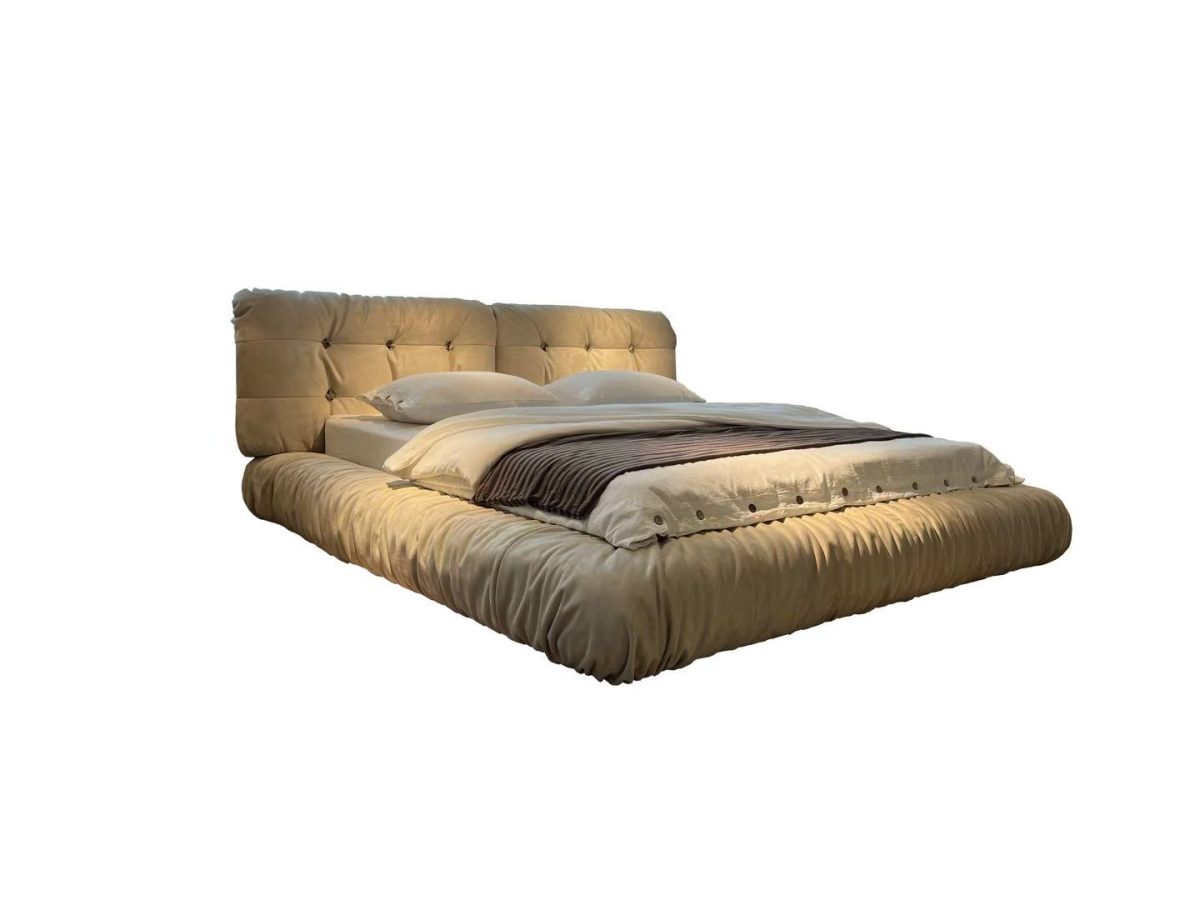 ​MD Cloud Bed 2029｜265cm Wide Design｜Russian Pine Frame｜Spill-Proof Fabric - Image 1