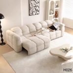 ⁦Electric Recliner Sofa: Dual/Triple Motor, Custom Sizing & 6-Way Headrest⁩ - الصورة ⁦4⁩