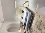 Aluminum Floating Bed | Microfiber Leather/Top-Grain Cowhide + Russian Larch - Image 3