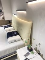 Aluminum Floating Bed | Microfiber Leather/Top-Grain Cowhide + Russian Larch - Image 2