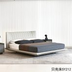 ⁦Shell Bed | Floating Style Microfiber/Top-Grain Cowhide + Russian Larch⁩ - الصورة ⁦6⁩