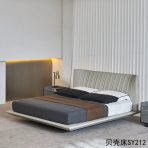 ⁦Shell Bed | Floating Style Microfiber/Top-Grain Cowhide + Russian Larch⁩ - الصورة ⁦5⁩