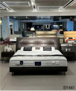Leather Upholstered Bed | Microfiber/Top-Grain Cowhide + Russian Larch - Image 3