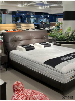 Leather Upholstered Bed | Microfiber/Top-Grain Cowhide + Russian Larch - Image 2