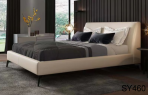 Big Bear Plush Upholstered Bed | Microfiber/Top-Grain Cowhide + Russian Larch - Image 3