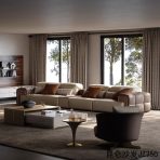 Kunlun Sofa | High-End Design Microfiber/Leather + Down Cushions - Image 3