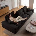 ⁦Recliner Sofa, Custom Size Available, Movable Backrest-FL354⁩ - الصورة ⁦5⁩