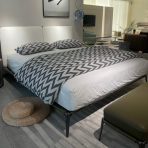 Luxury Bed Set: Bed Frame + Mattress + Headboard Cushion-2011 bed - Image 4