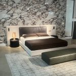 Luxury Bed Set: Bed Frame + Headboard Cushion + Adjustable Reading Lamp-2012 bed - Image 4