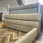 Luxury Bed Set: Bed Frame + Mattress + Headboard Cushion-2022 bed - Image 8