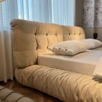 Luxury Bed Set: Bed Frame + Headboard Cushion-2029 bed - Image 4