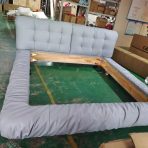 Luxury Bed Set: Bed Frame + Headboard Cushion-2029 bed - Image 7
