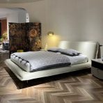 Luxury Bed Set: Bed Frame + Headboard Cushion-2030 bed - Image 4