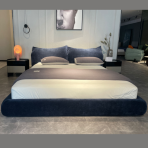Luxury Bed Set: Bed Frame + Headboard Cushion-2035 bed - Image 2