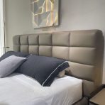 Luxury Bed Set: Bed Frame + Headboard Cushion-2066 bed - Image 4
