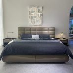 Luxury Bed Set: Bed Frame + Headboard Cushion-2066 bed - Image 2