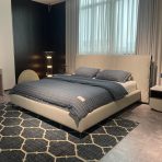 Luxury Bed Set: Bed Frame + Headboard Cushion-2046 bed - Image 5
