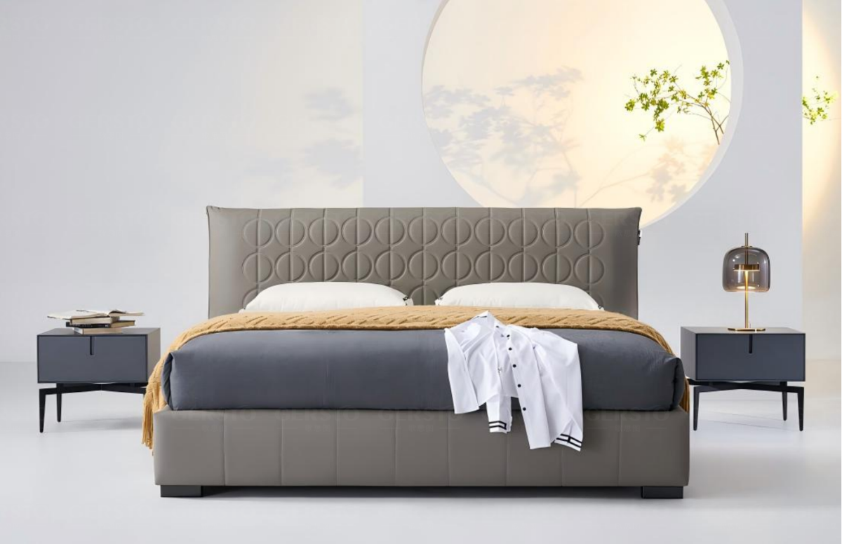 Aurora Floating Cloud Bed｜Russian Pine & Leather Hybrid - Image 2