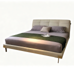 Luxury Bed Set: Bed Frame + Headboard Cushion-2038 bed