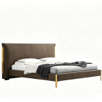 Luxury Bed Set: Bed Frame + Headboard Cushion-2039 bed