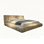 Luxury Bed Set: Bed Frame + Headboard Cushion-2029 bed