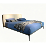 Luxury Bed Set: Bed Frame + Mattress + Headboard Cushion-2011 bed
