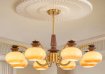 6808 Series Two - Color Lampshade Crystal Chandeliers: Two - Color Aesthetics, Encounter Space Warmth