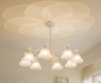 9098 Series Lighting Fixtures | Hand - Painted Artistry with Glittering Glass Illumination - Image 2