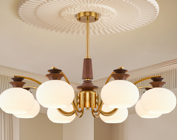 6808 Series White Lampshade Crystal Chandeliers: Pure White Charm, Illuminate Elegant Spaces