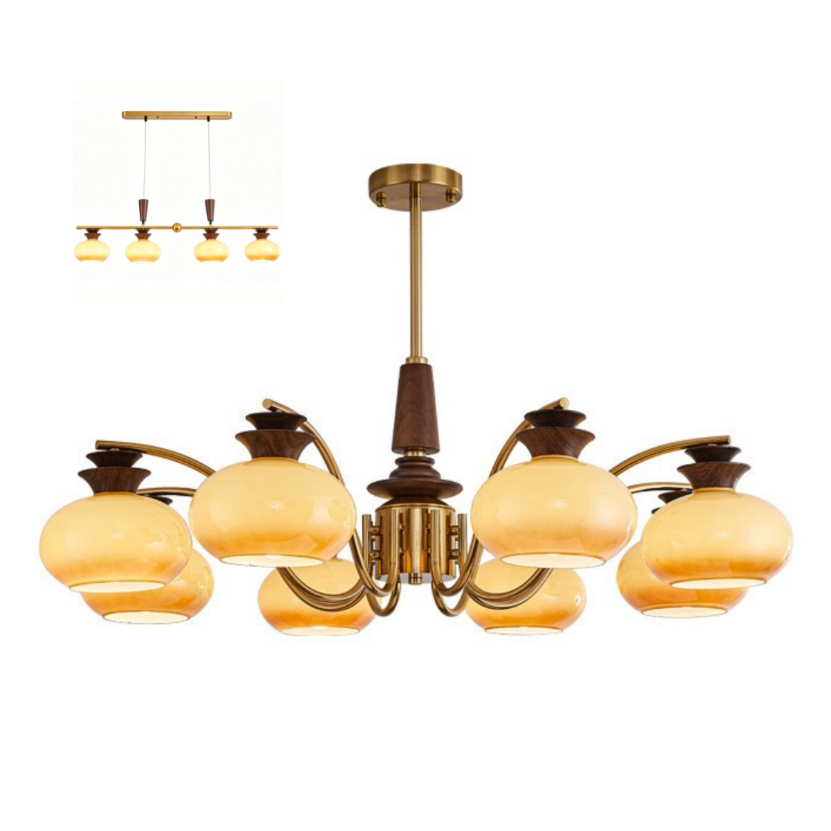 头图 Chandelier-Mid-century Style-HC-XX6808 - Image 1