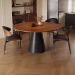 9039 Barrel Premium Extendable Table: Easy-Clean & Heat-Resistant for Family Reunions - Image 4