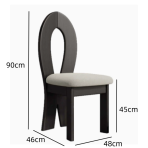 Dining Chair, Multiple Colors for Upholstery and Legs-C804 - Image 4
