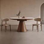 9039 Barrel Premium Extendable Table: Easy-Clean & Heat-Resistant for Family Reunions - Image 2