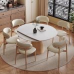 9039 Barrel Premium Extendable Table: Easy-Clean & Heat-Resistant for Family Reunions - Image 3