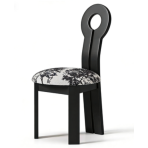 C803 Key Chair | Solid Wood Base for Stability, Microfiber Leather Upholstery for Comfort, Unique Design to Brighten Home Corners