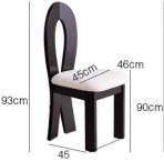 C804 Mermaid Chair, Solid Wood Frame + Microfiber Leather Seat & Backrest, A Dual Model of Aesthetics and Comfort for Homes - Image 3