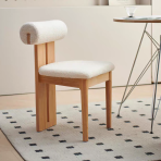 C805 Hippo Chair Solid Wood Superfine Leather Artistic Comfortable and Stylish Dining Chair - Image 4